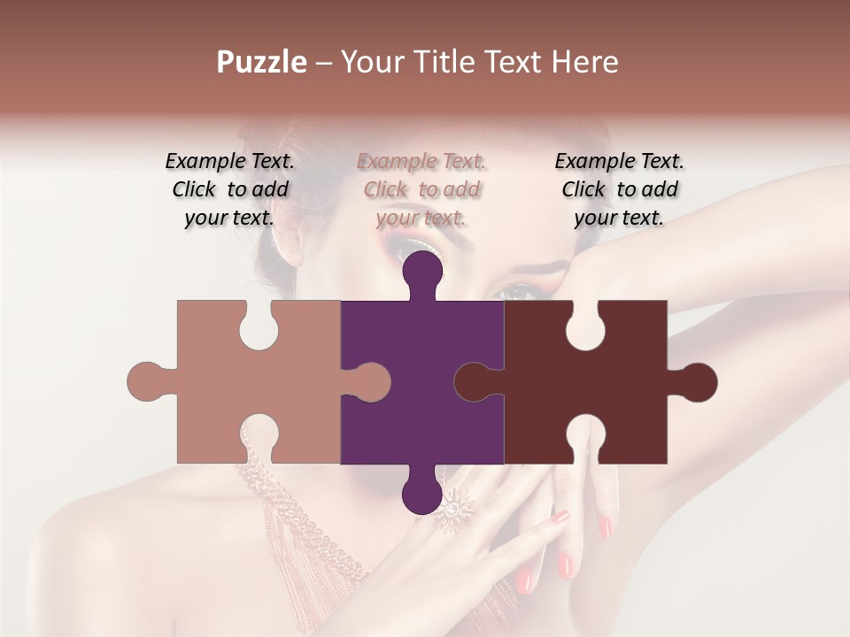 Curl Jewellery Eyelash PowerPoint Template