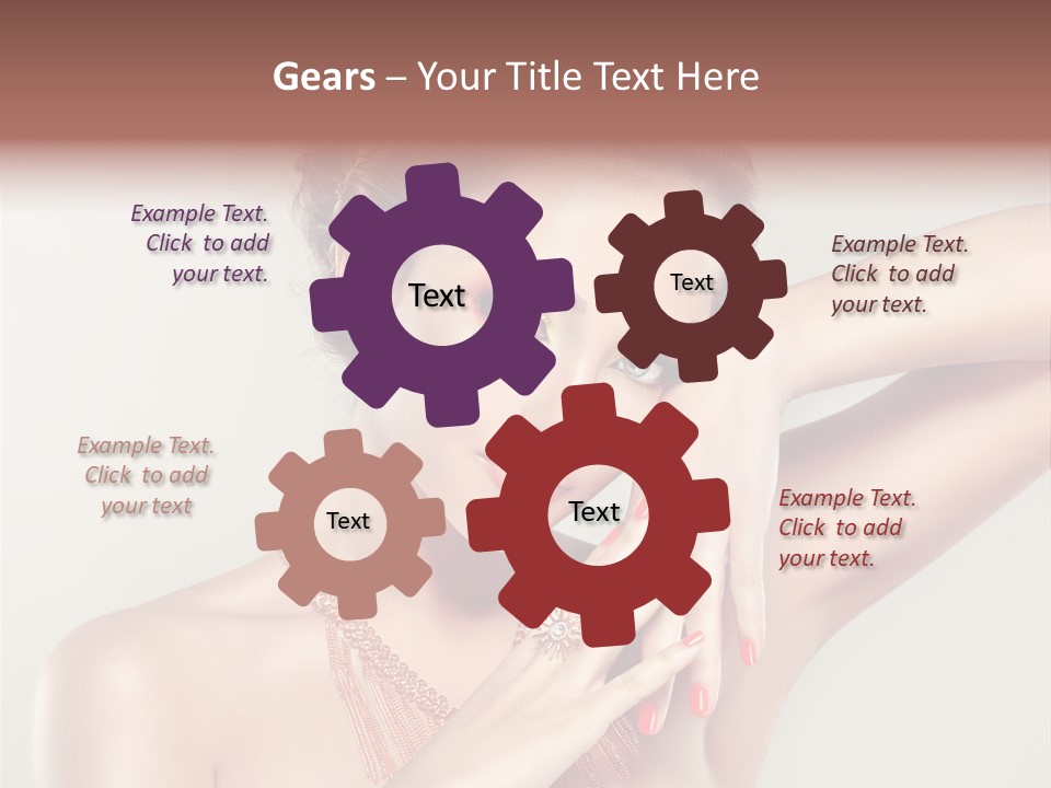 Curl Jewellery Eyelash PowerPoint Template