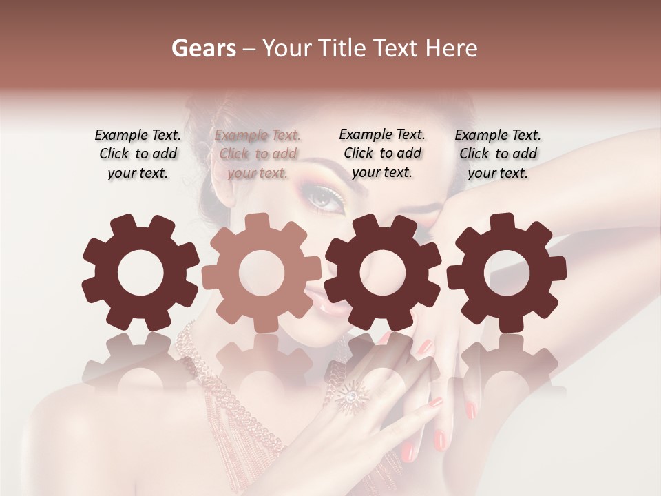 Curl Jewellery Eyelash PowerPoint Template