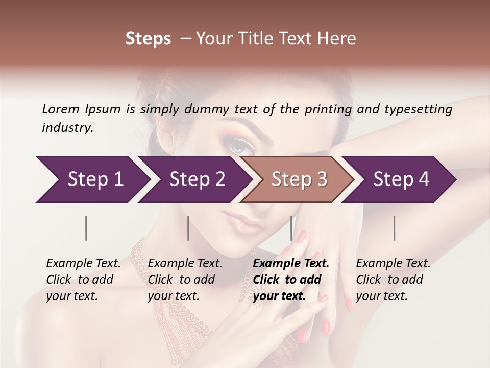 Curl Jewellery Eyelash PowerPoint Template