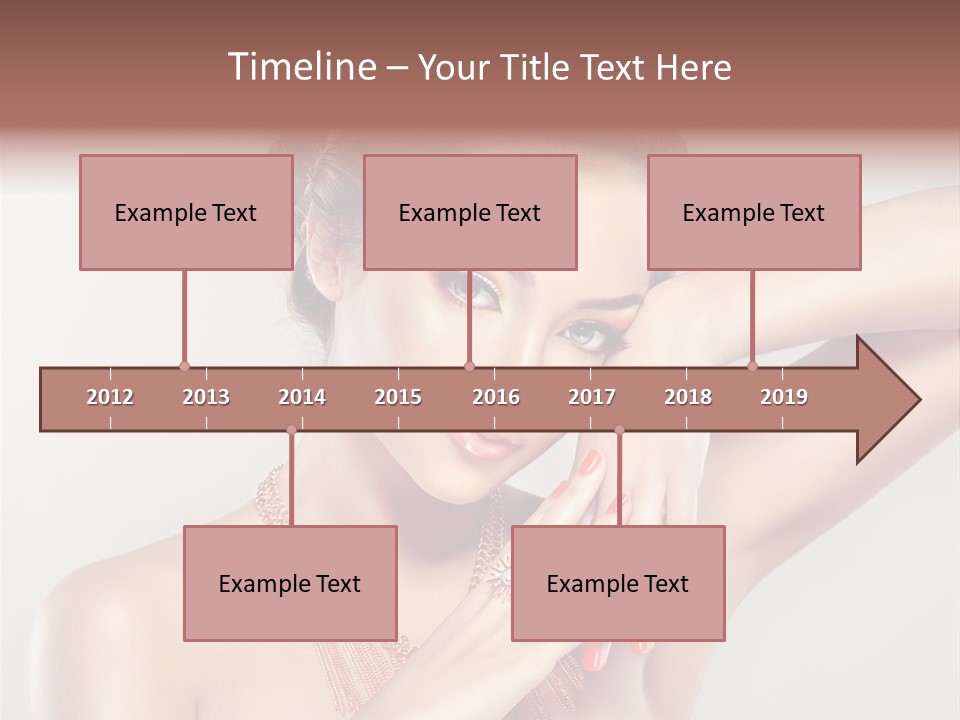 Curl Jewellery Eyelash PowerPoint Template