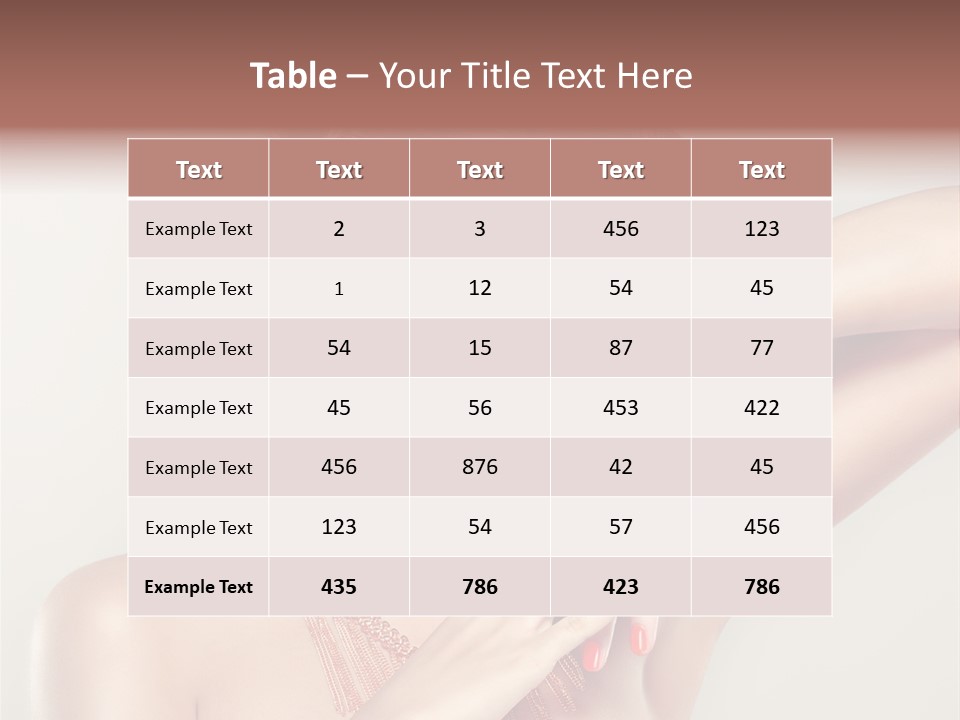 Curl Jewellery Eyelash PowerPoint Template