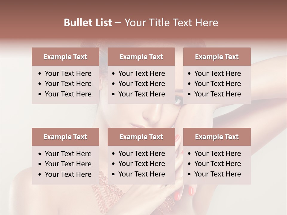 Curl Jewellery Eyelash PowerPoint Template