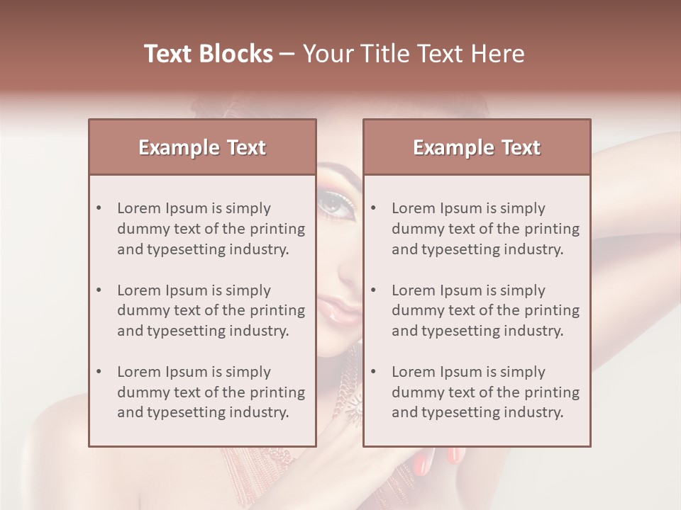 Curl Jewellery Eyelash PowerPoint Template