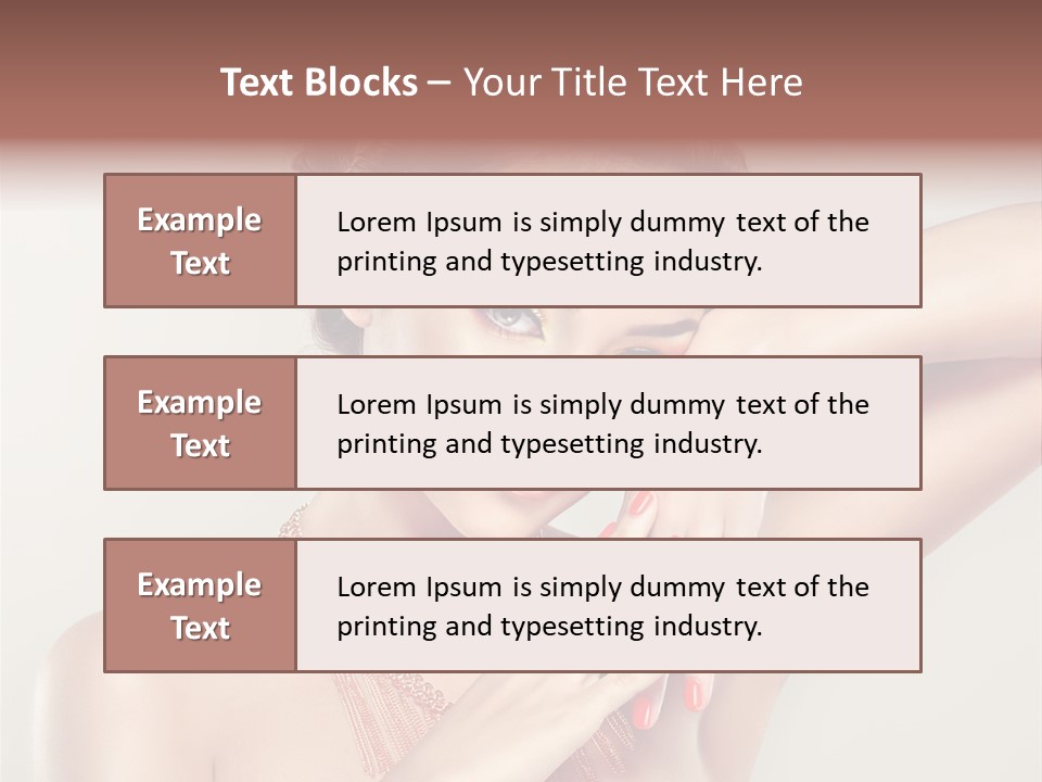Curl Jewellery Eyelash PowerPoint Template