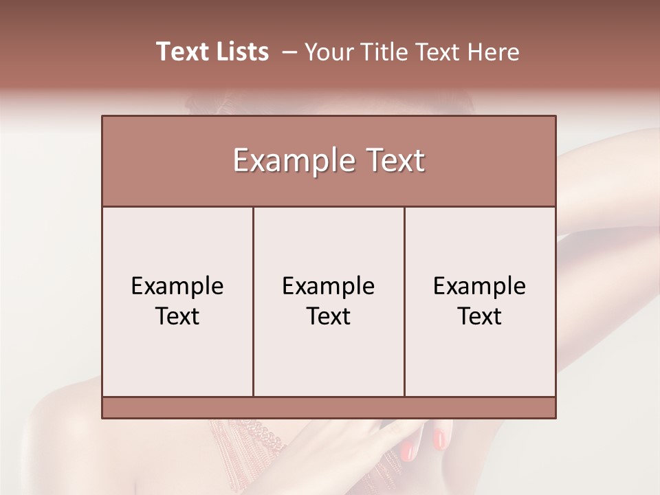 Curl Jewellery Eyelash PowerPoint Template