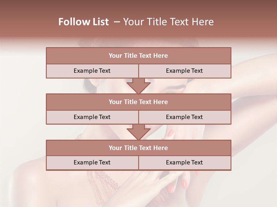 Curl Jewellery Eyelash PowerPoint Template