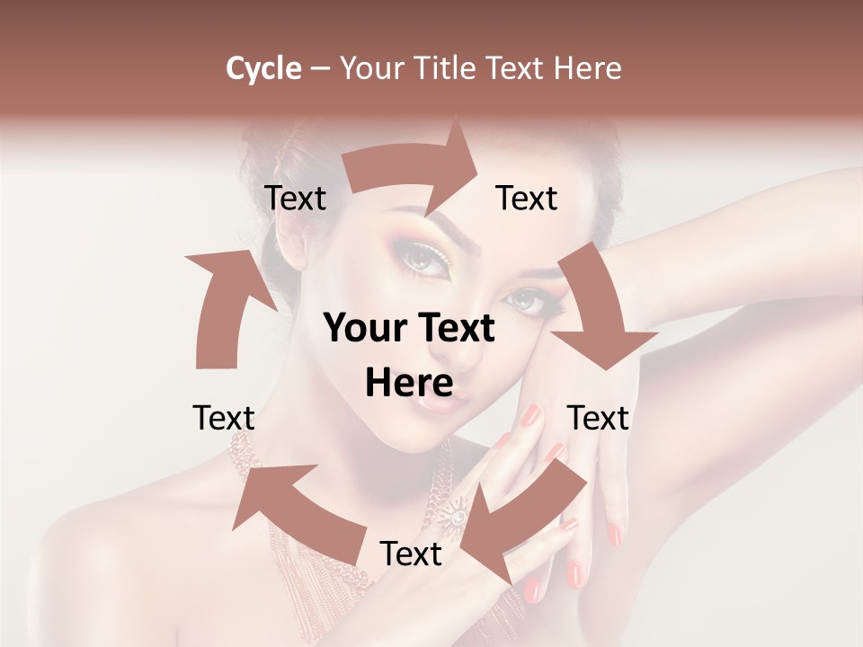 Curl Jewellery Eyelash PowerPoint Template