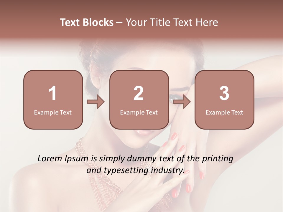 Curl Jewellery Eyelash PowerPoint Template