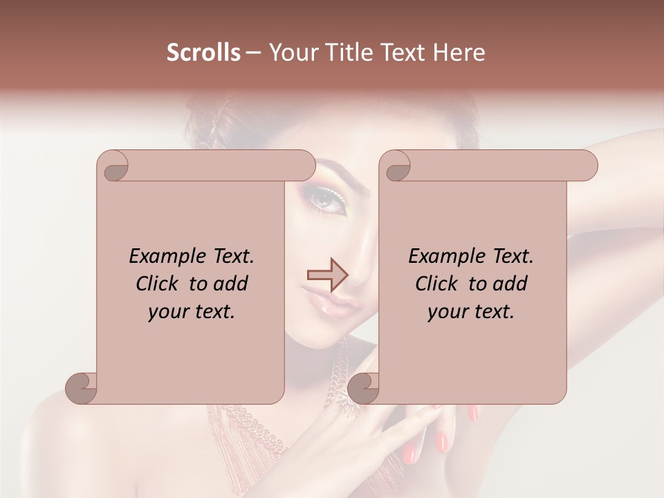Curl Jewellery Eyelash PowerPoint Template