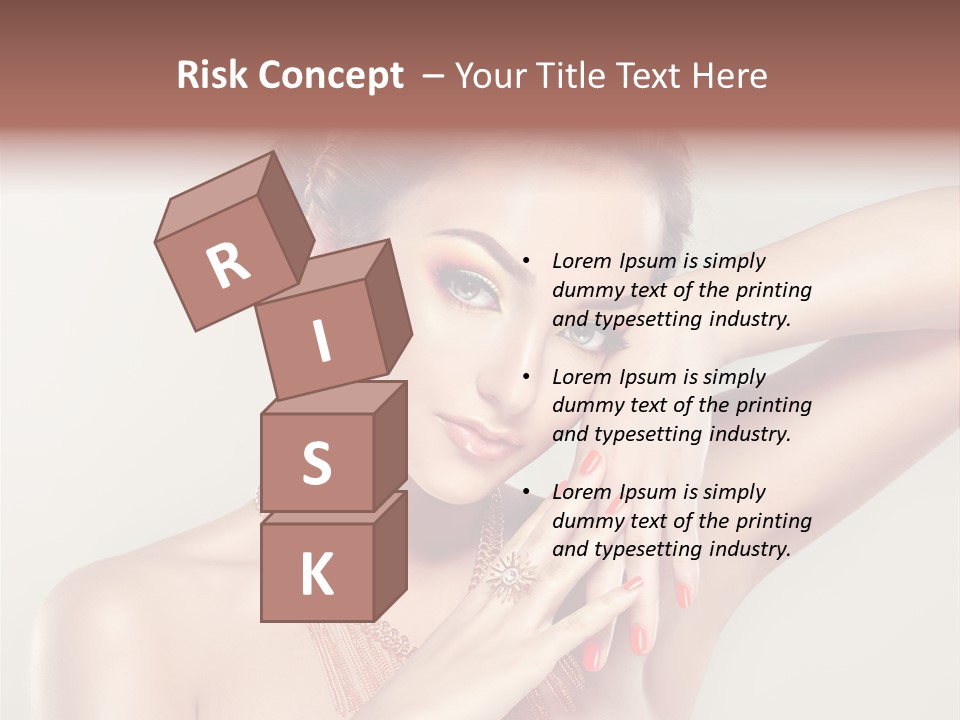 Curl Jewellery Eyelash PowerPoint Template