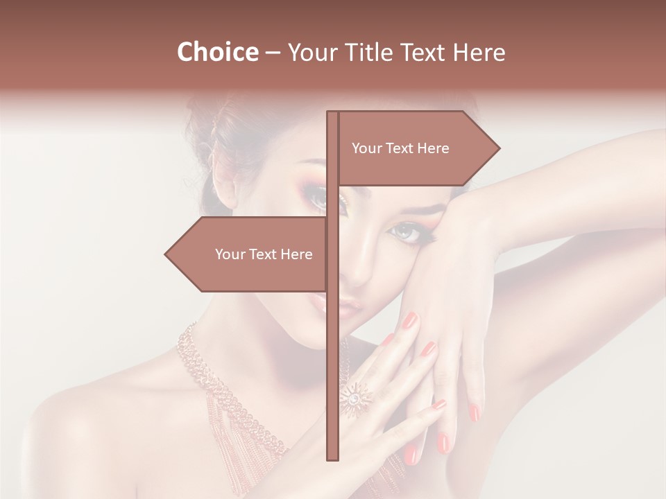 Curl Jewellery Eyelash PowerPoint Template