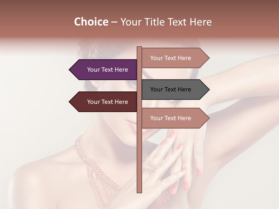 Curl Jewellery Eyelash PowerPoint Template