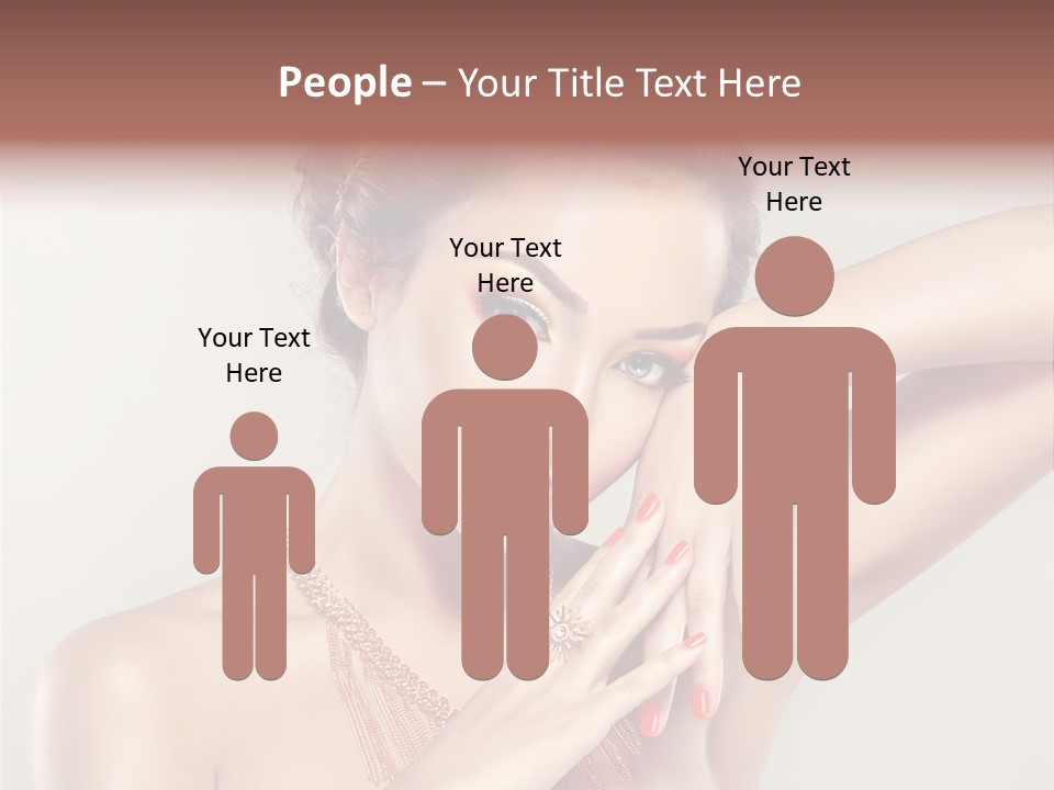 Curl Jewellery Eyelash PowerPoint Template