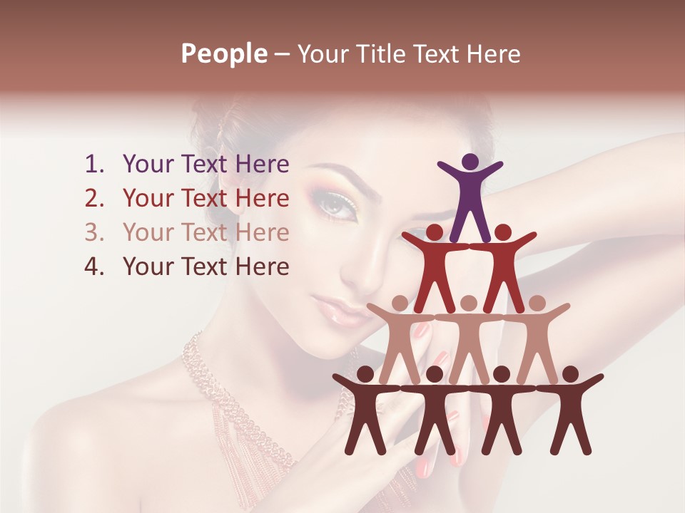 Curl Jewellery Eyelash PowerPoint Template