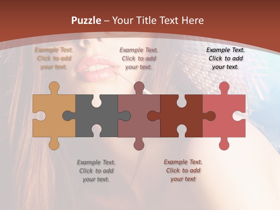 Blue Freshness Pink PowerPoint Template