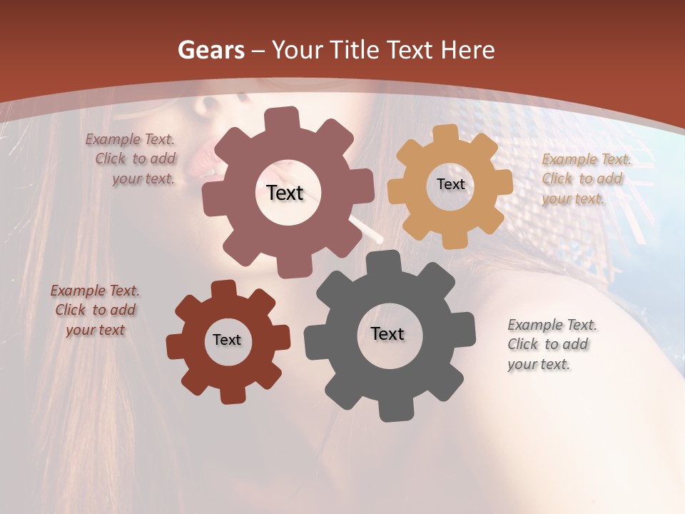 Blue Freshness Pink PowerPoint Template