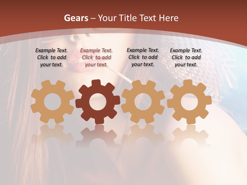 Blue Freshness Pink PowerPoint Template