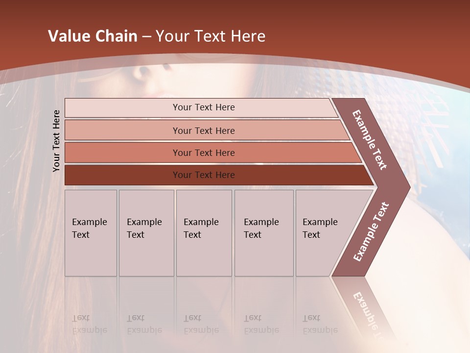 Blue Freshness Pink PowerPoint Template