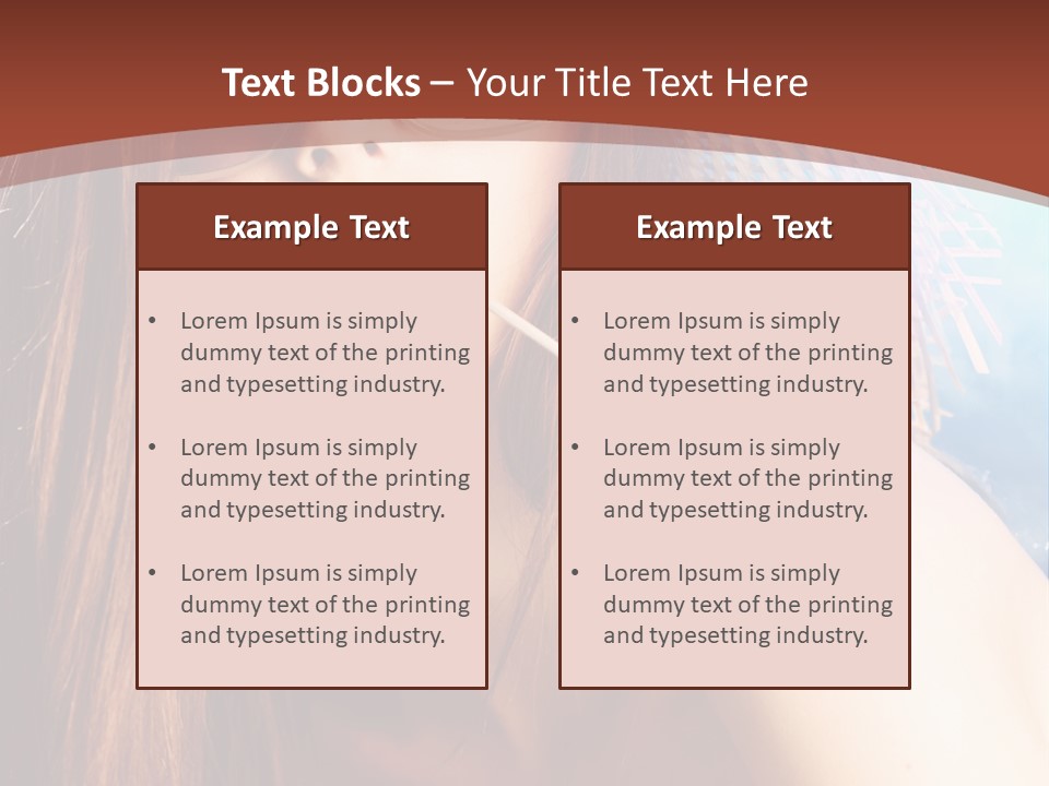 Blue Freshness Pink PowerPoint Template