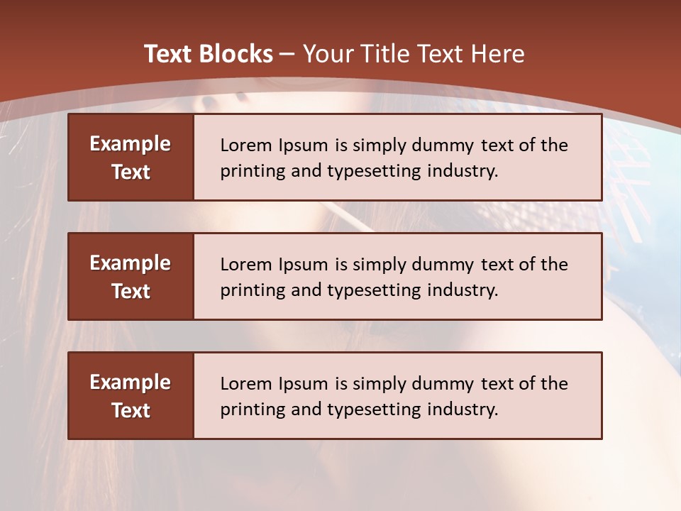 Blue Freshness Pink PowerPoint Template