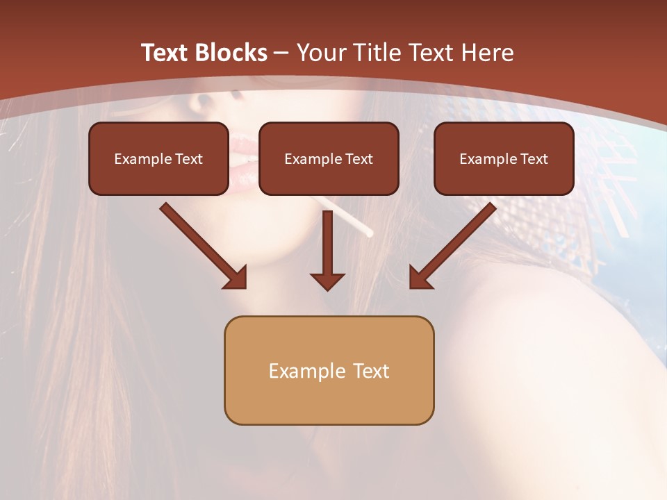 Blue Freshness Pink PowerPoint Template