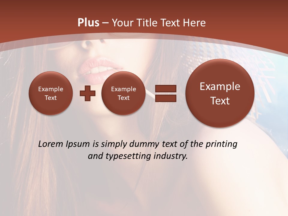 Blue Freshness Pink PowerPoint Template