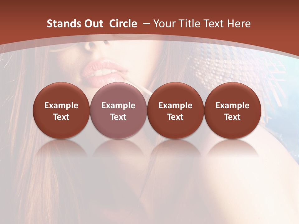 Blue Freshness Pink PowerPoint Template