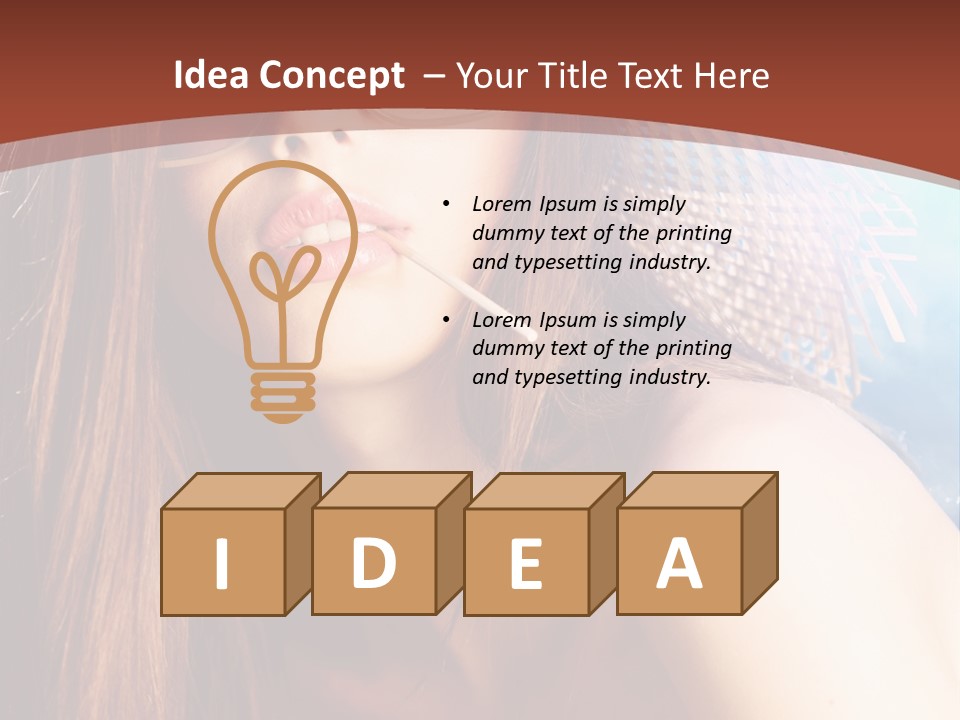 Blue Freshness Pink PowerPoint Template