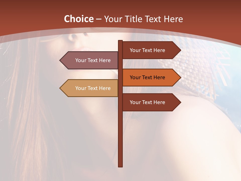 Blue Freshness Pink PowerPoint Template