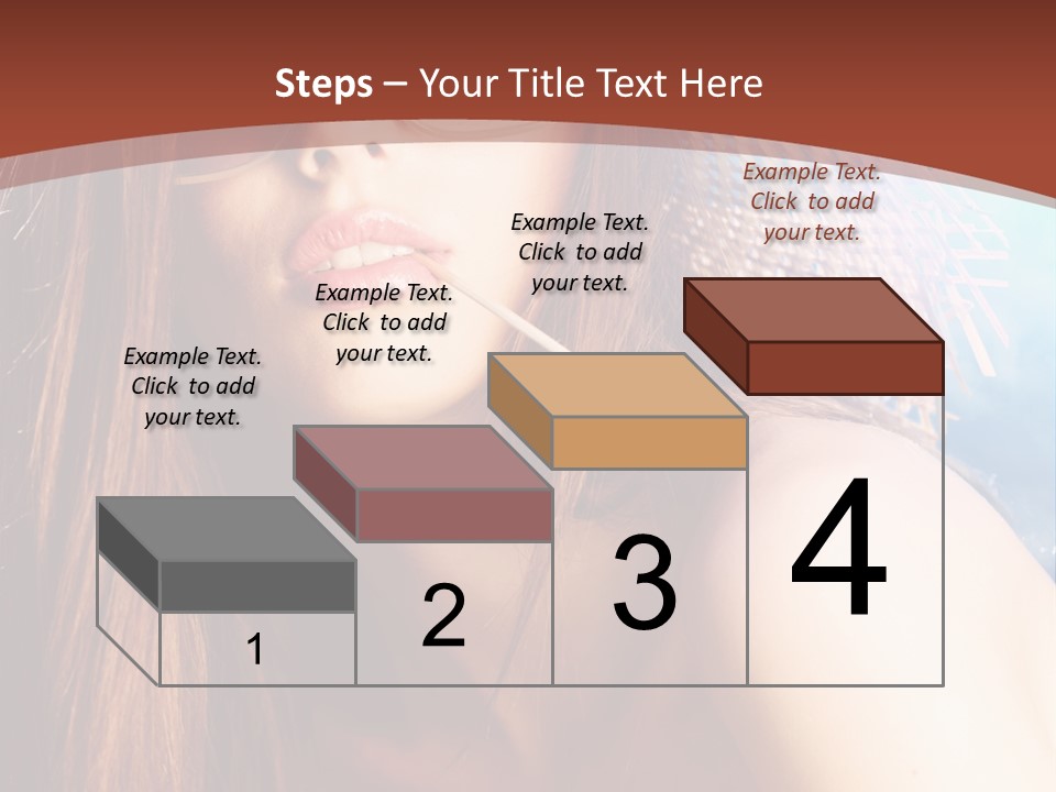 Blue Freshness Pink PowerPoint Template