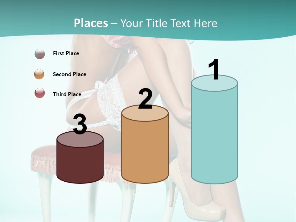 Cheeky Woman Feminine PowerPoint Template