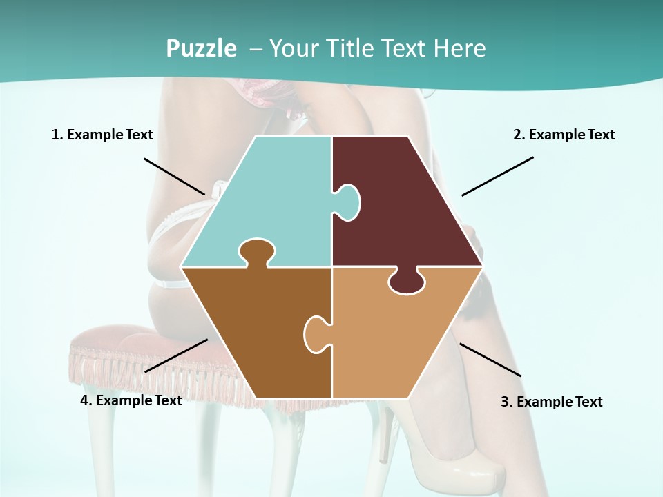 Cheeky Woman Feminine PowerPoint Template