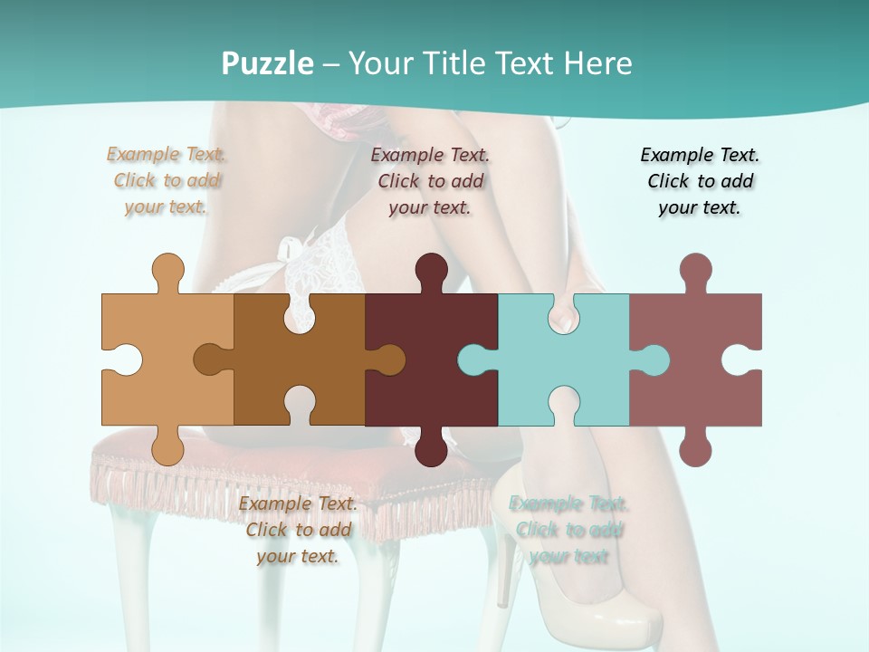 Cheeky Woman Feminine PowerPoint Template