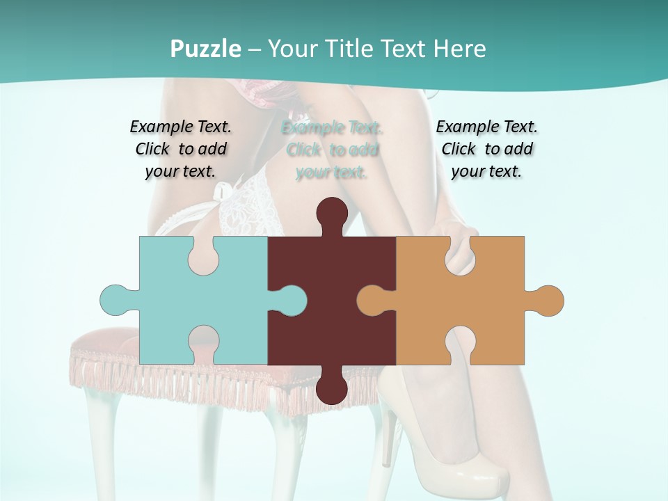 Cheeky Woman Feminine PowerPoint Template