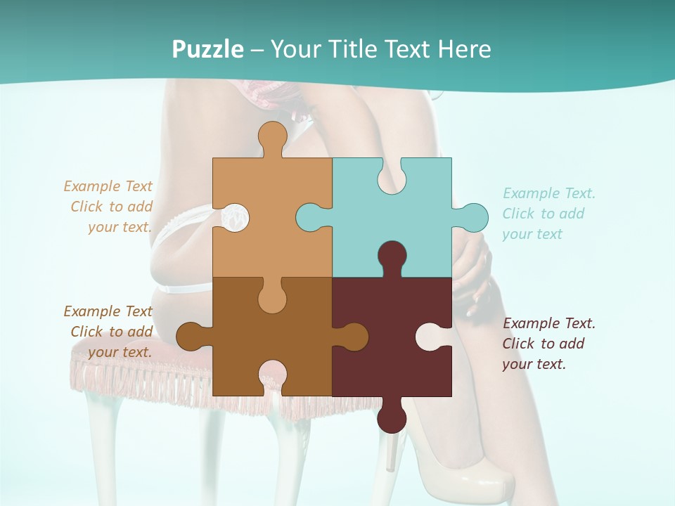 Cheeky Woman Feminine PowerPoint Template