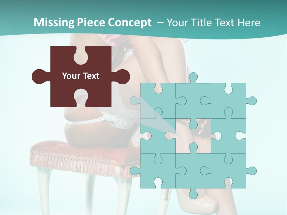 Cheeky Woman Feminine PowerPoint Template