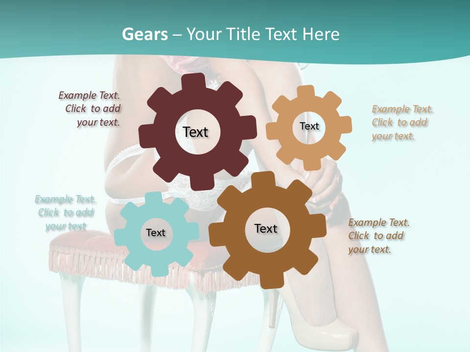 Cheeky Woman Feminine PowerPoint Template