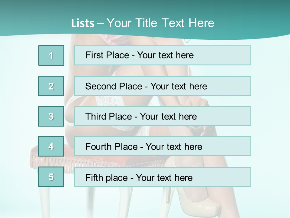 Cheeky Woman Feminine PowerPoint Template