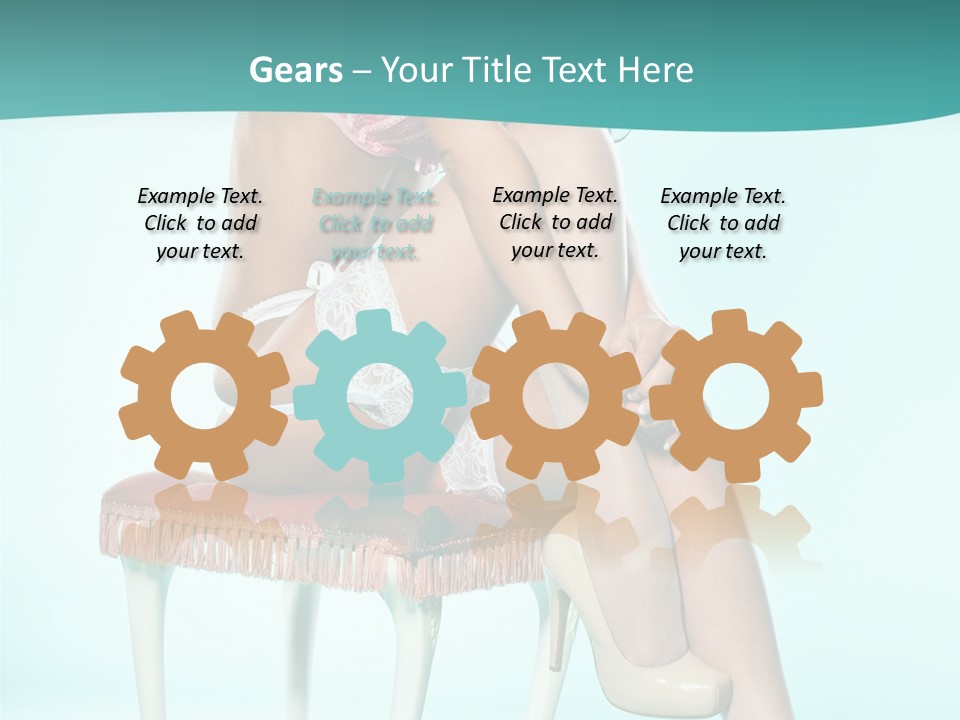 Cheeky Woman Feminine PowerPoint Template