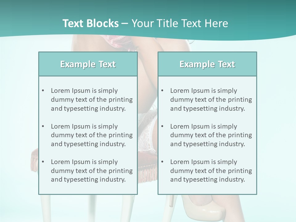 Cheeky Woman Feminine PowerPoint Template