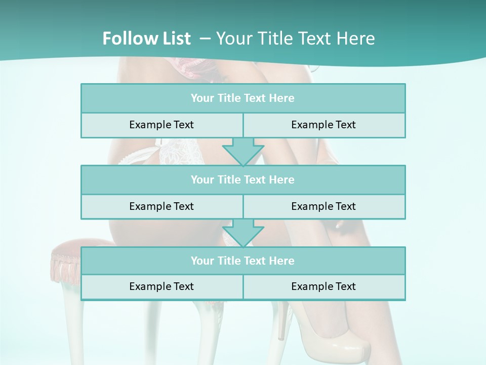 Cheeky Woman Feminine PowerPoint Template