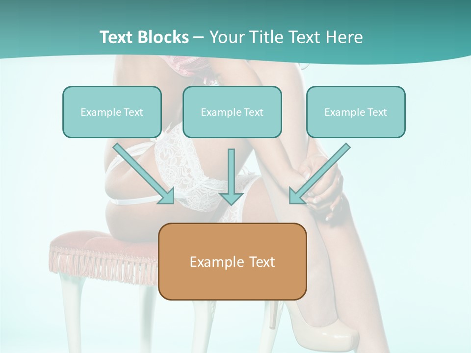 Cheeky Woman Feminine PowerPoint Template