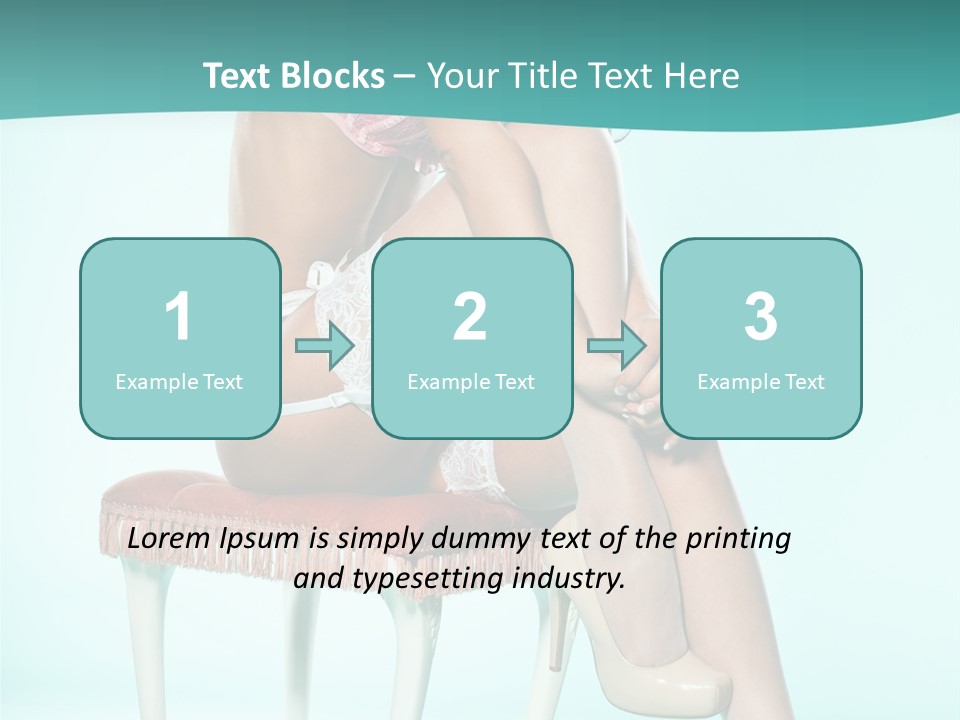 Cheeky Woman Feminine PowerPoint Template