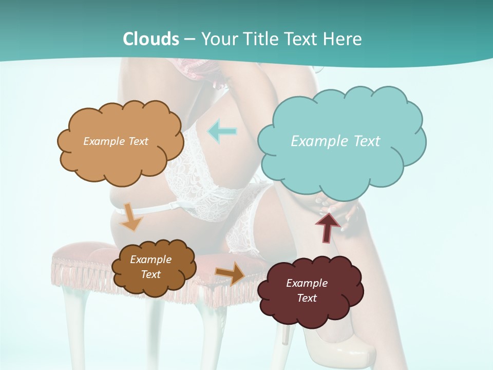 Cheeky Woman Feminine PowerPoint Template