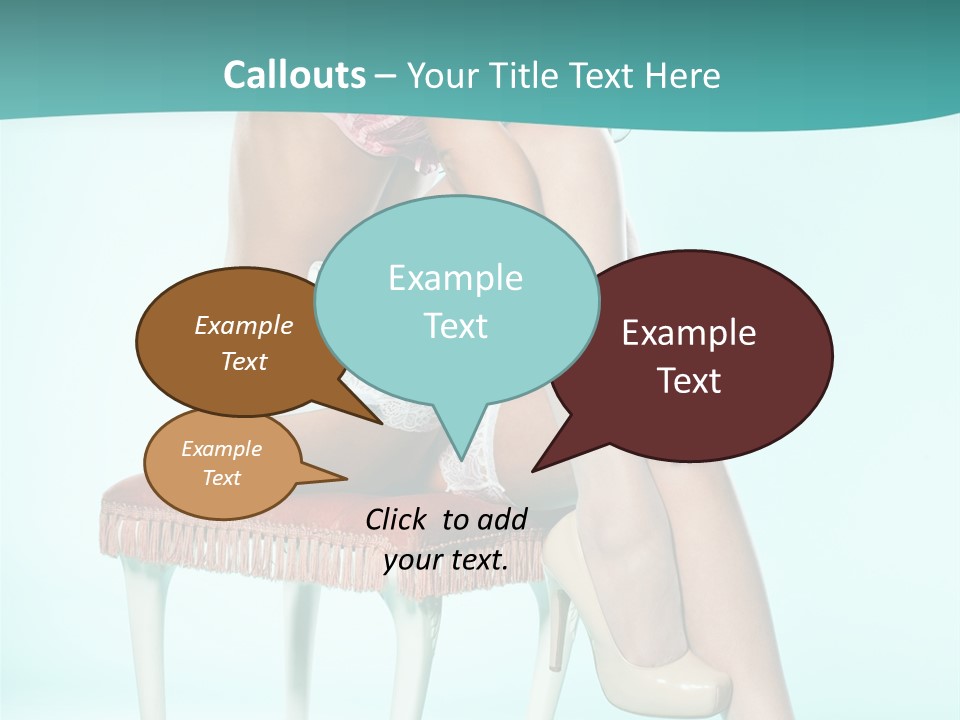 Cheeky Woman Feminine PowerPoint Template