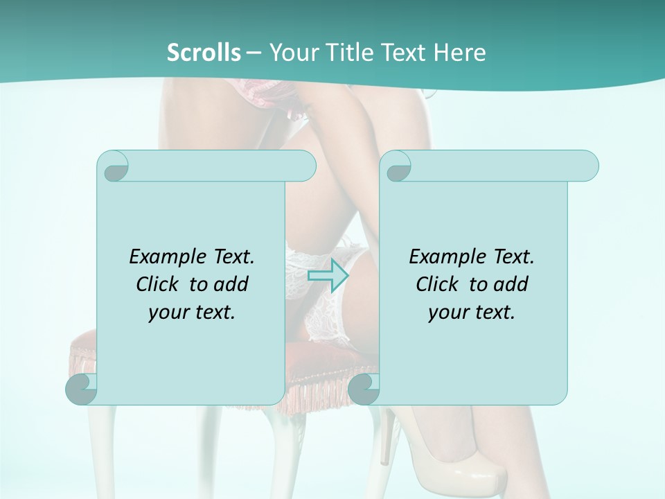 Cheeky Woman Feminine PowerPoint Template