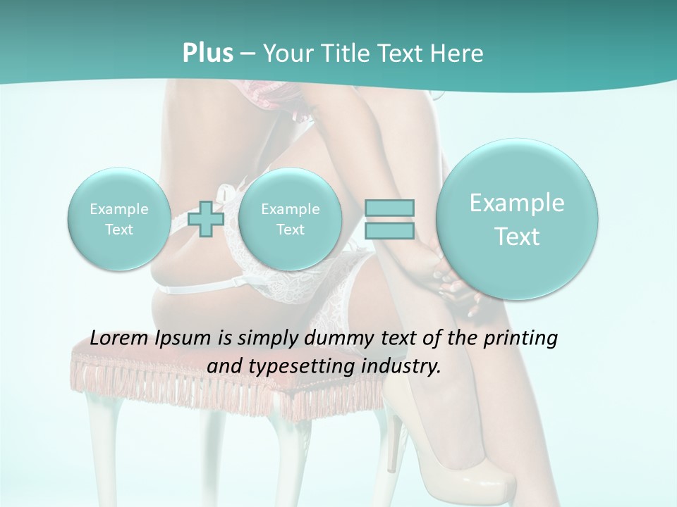 Cheeky Woman Feminine PowerPoint Template