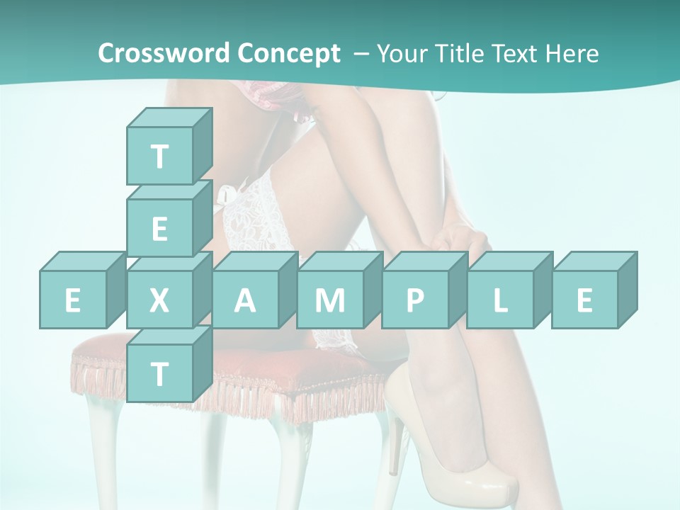 Cheeky Woman Feminine PowerPoint Template