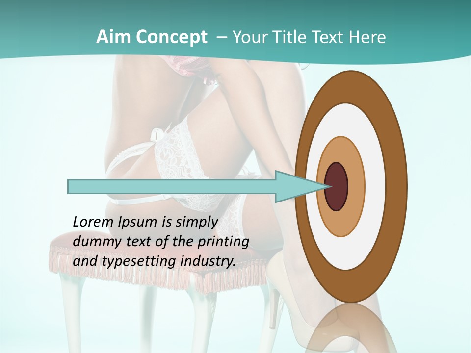 Cheeky Woman Feminine PowerPoint Template